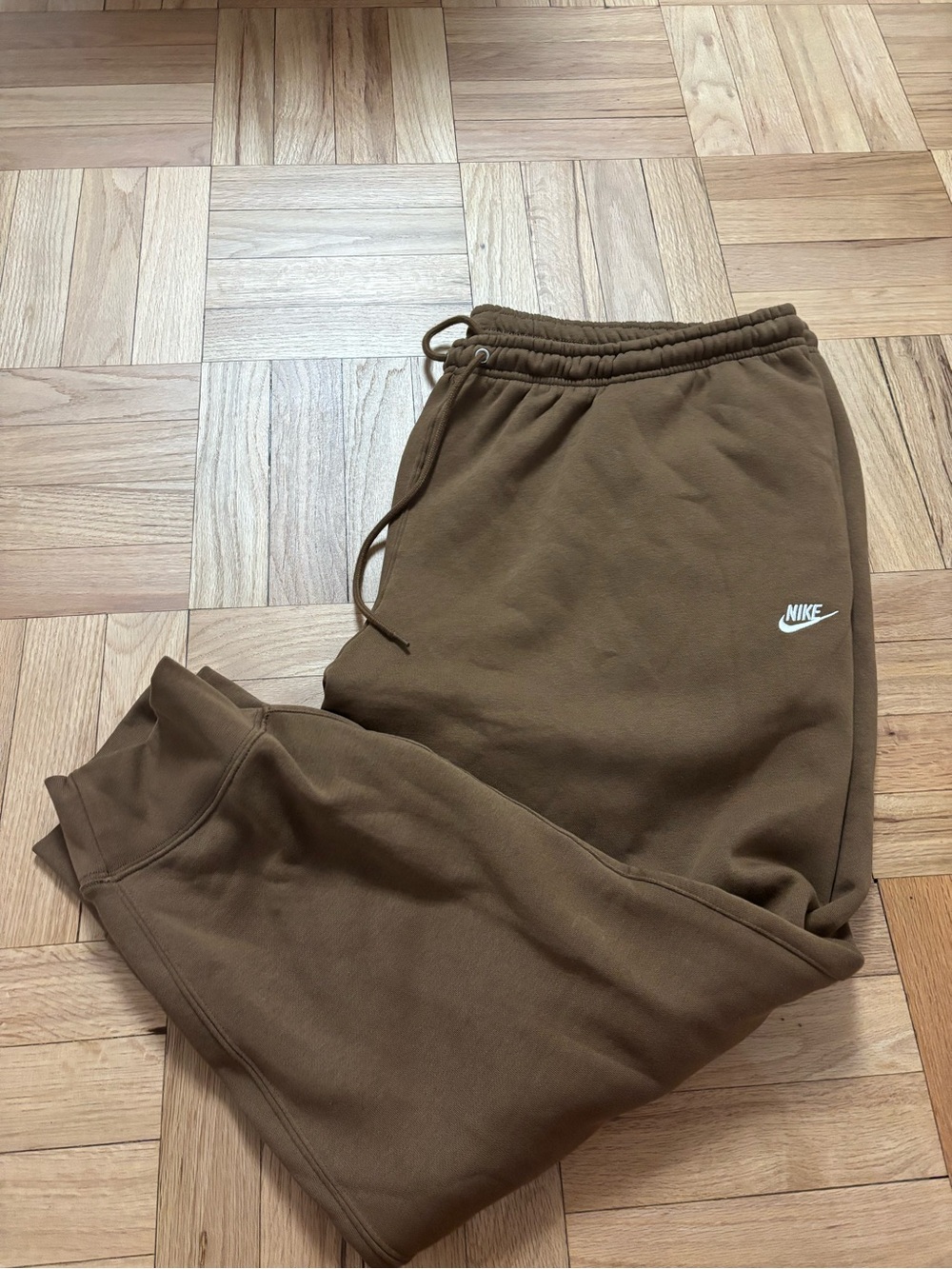 Nike Sportswear Club Tapered Joggers Mosswood Brown White Men's 4XL FN3787-235